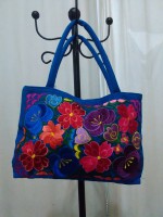 Bolsa de tela mediana bordada